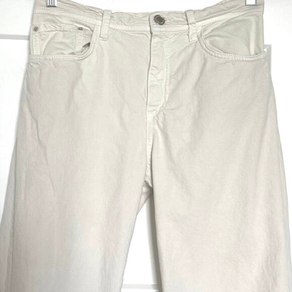 ZARA The Mercer Jogger Tapered Leg Ecru Womens Size Medium - Picture 5 of 10